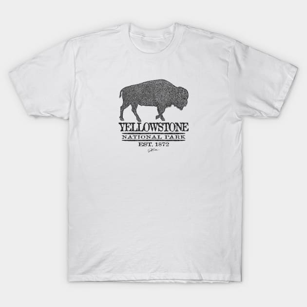 Yellowstone National Park Walking T-Shirt by jcombs